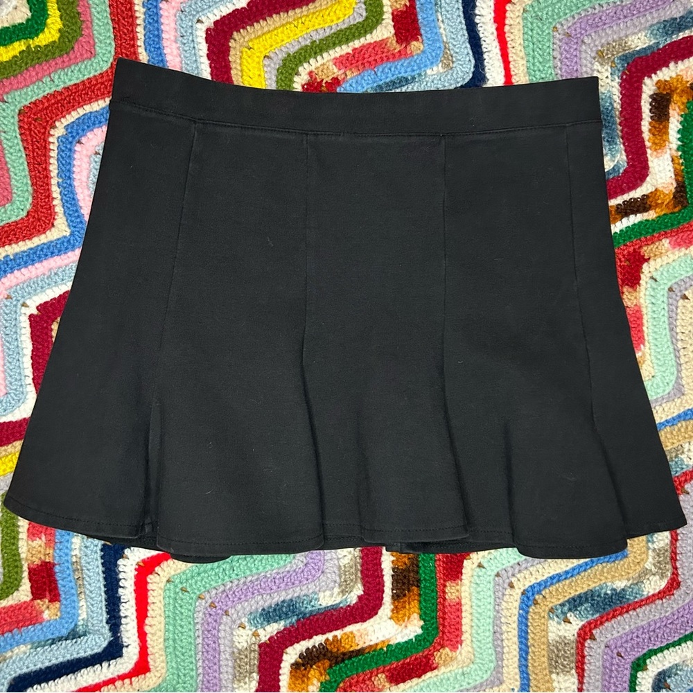 Zara Trafaluc Black Skater Skirt